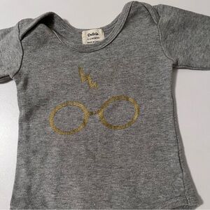 Owlivia Harry Porter Organic Cotton Long Sleeve Bodysuit Grey 6-12 Month